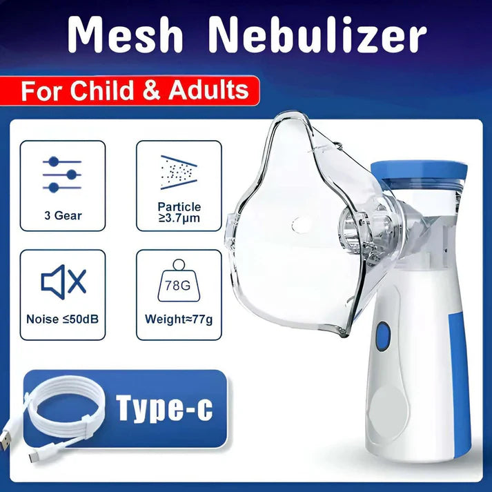 Mesh Inhalers Nebulizer for Adults & Kids PRO 2.0 (Mini Portable and Rechargeable)